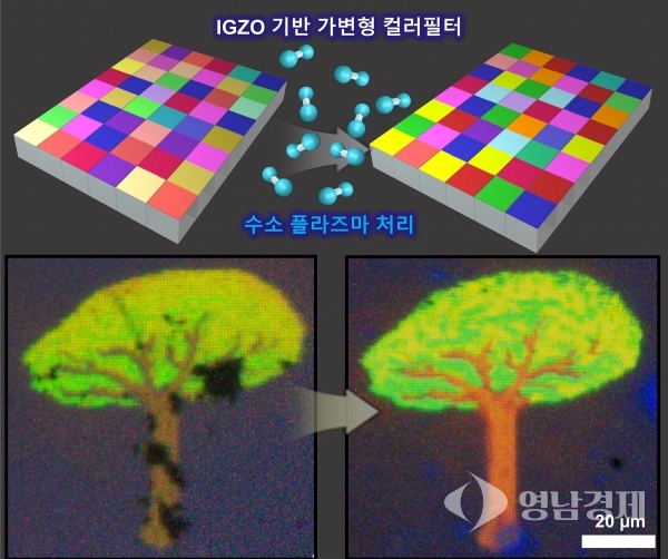 뇌구조 모방한 전자소자로 '팔색조 컬러' 구현