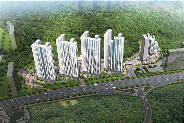 진흥기업 해링턴플레이스 용흥4구역 조감도. ⓒ용흥4구역 주택 재개발 정비사업조합