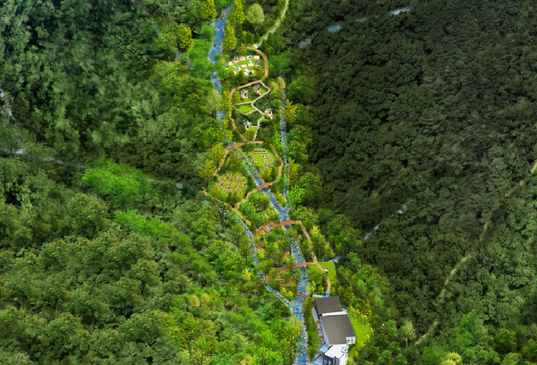 ▲봉화 문수산 산림복지단지 산림치유지구.ⓒ봉화군