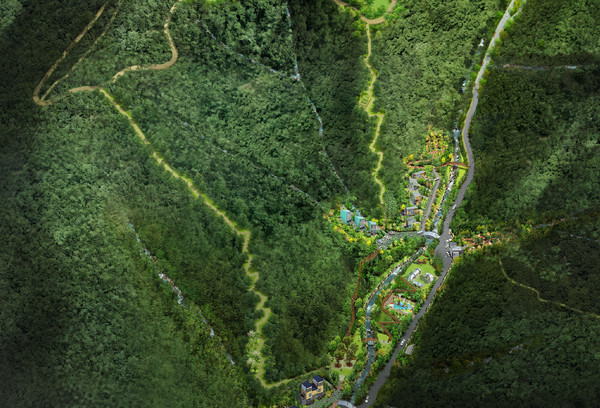 ▲봉화 문수산 산림복지단지 자연휴양림지구.ⓒ봉화군