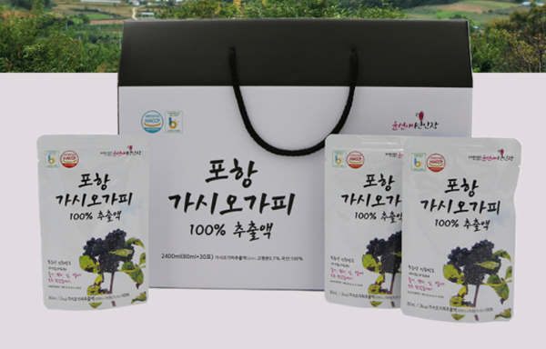 ▲ 포항야생오가피 진액 엑기스 '포항 가시오가피' 100% 추출액 ⓒ윤선애선인장