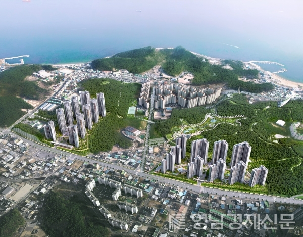 ▲힐스테이트 환호공원 광역조감도. ⓒ현대건설