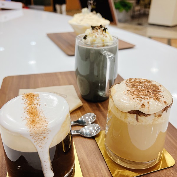 ▲ 김나운 찹쌀떡의 다양한 카페 메뉴들. ⓒ김나운 찹쌀떡