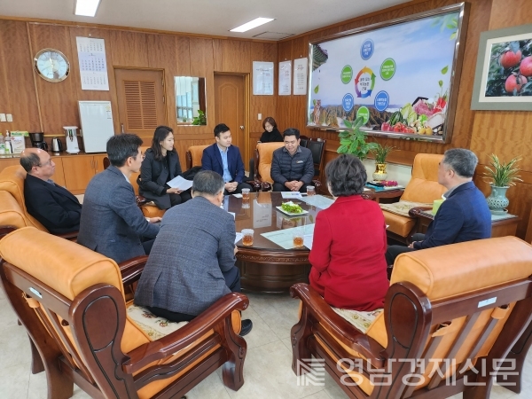 ▲ 캄보디아 대사관과 노동직업훈련관계자 봉화군 방문. ⓒ봉화군