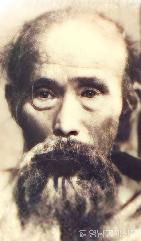 ▲ 복원한 해월 선생 사진. ⓒ동대해문화연구소