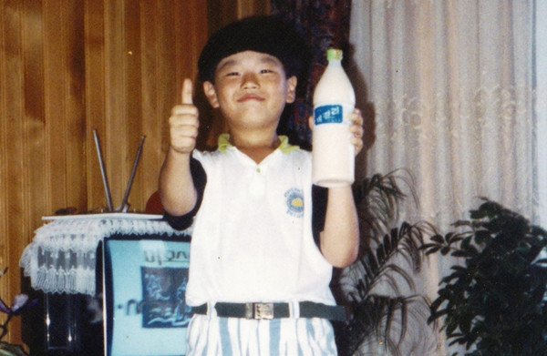 ▲ 양민호 대표의 어렸을 적 모습. ⓒ동해명주