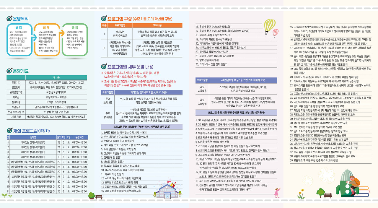 ▲ 입학식 및 학부모 설명회 리플렛  2 ⓒ구미시교육청