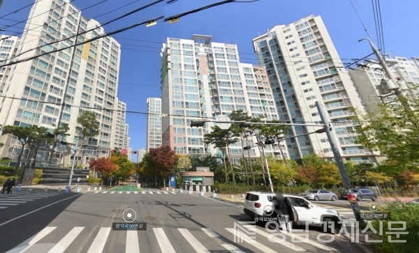 ▲ 포항 양덕동 풍림아이원 전경ⓒ네이버지도