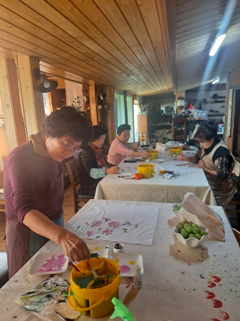 동네 배움터  꽃그림 천아트  수업