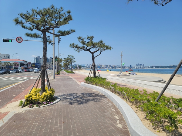 ▲ 송도해변 자전거 전용도로 ⓒ영남경제 자료