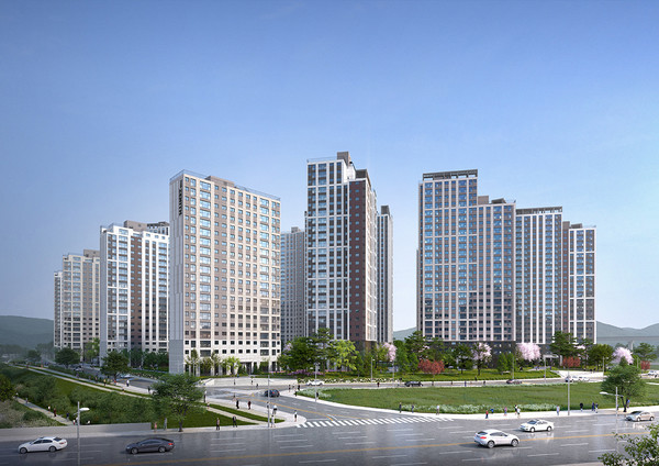 ▲ 두산위브더제니스 센트럴시티 주경 투시도. ⓒ두산건설