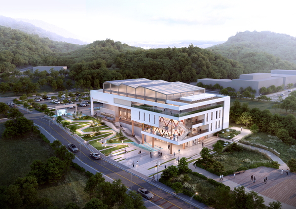 ▲ 2026년 준공 예정인 율곡동국민체육센터 조감도. ⓒ김천시