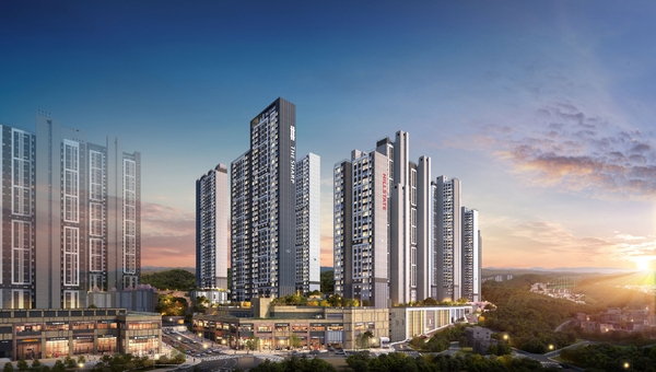 ▲ 힐스테이트 더샵 상생공원 1단지 투시도. ⓒ힐스테이트 더샵 상생공원