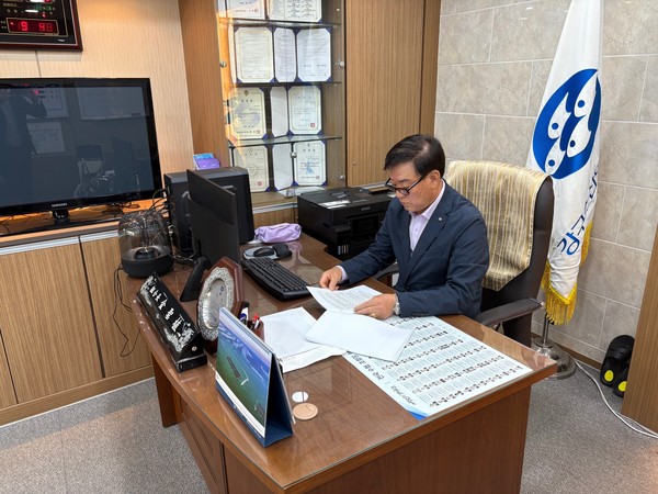 ▲김성식 강구수협 조합장. ⓒ강구수협