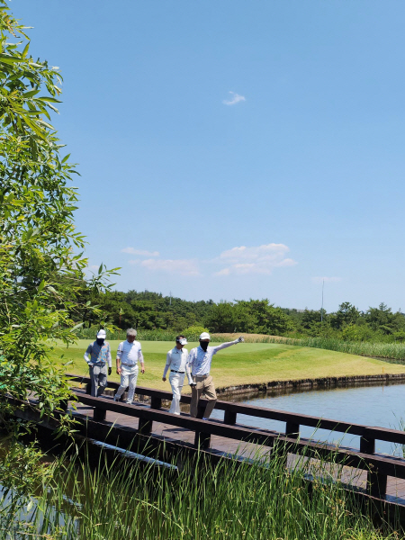 영남리더스 골프회 6월 월례회 조별 사진(김진학, 강신윤, 박기호, 신영모)ⓒ김소헌기자