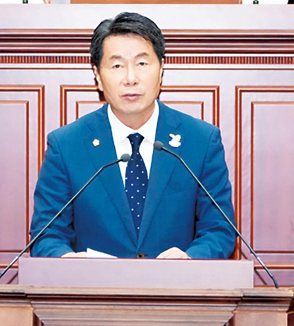 ▲ 시정질문을 한 경주시의회 김동해 의원. ⓒ경주시의회