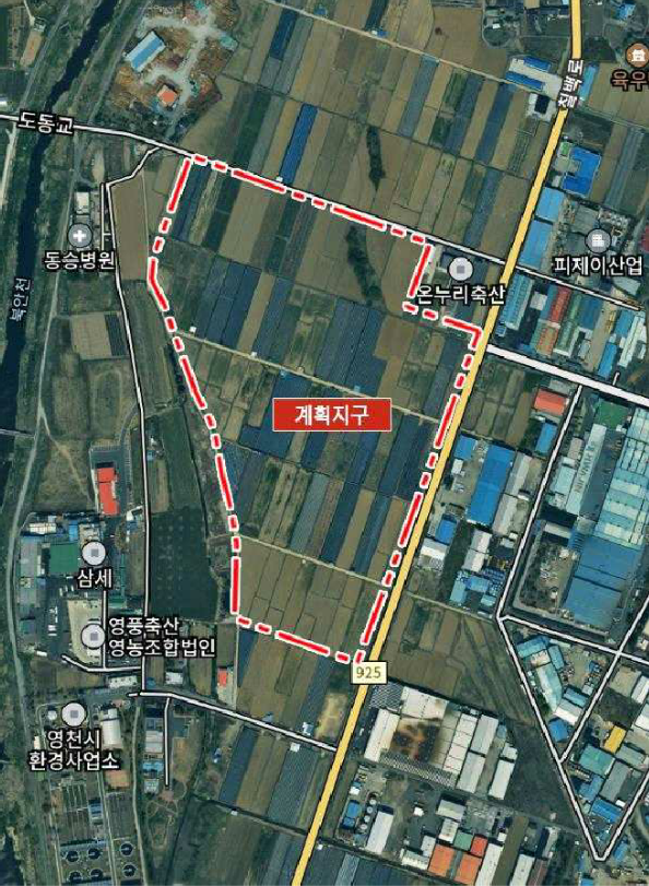 ▲ 도남일반산업단지 개발사업 위치도 ⓒ대구환경청