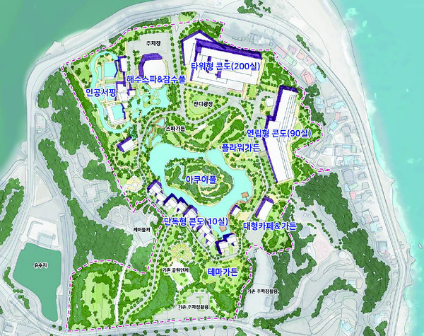 울진군 오션리조트·골프장 개발 민간사업자 공모 오션리조트 조감도. ⓒ울진군