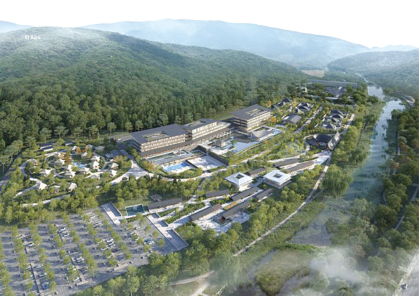 ▲ 경주 보문관광단지 내 신라밀레니엄파크 부지에 유치할 계획인 숙박시설 조감도. ⓒ영남경제 자료