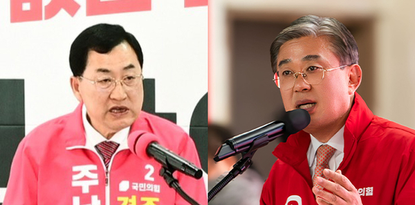 ▲ 경주시장 예비후보로 나선 주낙영 현직 경주시장과 박병훈 국민의힘 중앙위 상임고문이 28일 각각 선거사무소 개소식을 열었다. ⓒ주낙영·박병훈 선거사무소 제공 사진 재편집